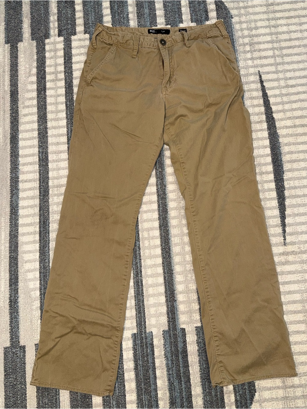 BKE Men's Casual Straight-Leg Flat Front Tyler Chino Pants Sz 32x32 Stretch